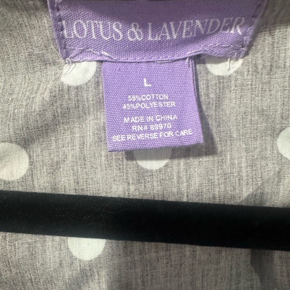 Lotus & Lavender Brown Polka Dot Ruffle Blouse - Picture 5 of 7